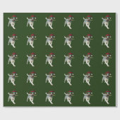 Weihnachts-Wrapping Paper mit Walking Hund Geschenkpapier (Flach)