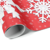 Weihnachts-Wrapping Paper mit Weihnachtsfiguren Geschenkpapier (Rolleneckpunkt)