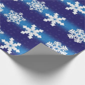 Weihnachts-Wrapping Paper mit Weihnachtsschneefloc Geschenkpapier (Ecke)