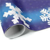 Weihnachts-Wrapping Paper mit Weihnachtsschneefloc Geschenkpapier (Rolleneckpunkt)