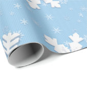 Weihnachts-Wrapping Paper mit Weihnachtsschneefloc Geschenkpapier (Rolleneckpunkt)
