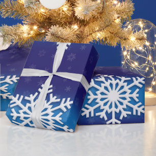 Weihnachts-Wrapping Paper mit Weihnachtsschneefloc Geschenkpapier