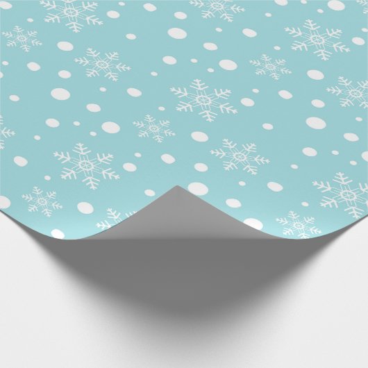Weihnachts-Wrapping Paper mit Weihnachtsschneefloc Geschenkpapier (Ecke)