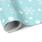 Weihnachts-Wrapping Paper mit Weihnachtsschneefloc Geschenkpapier (Rolleneckpunkt)