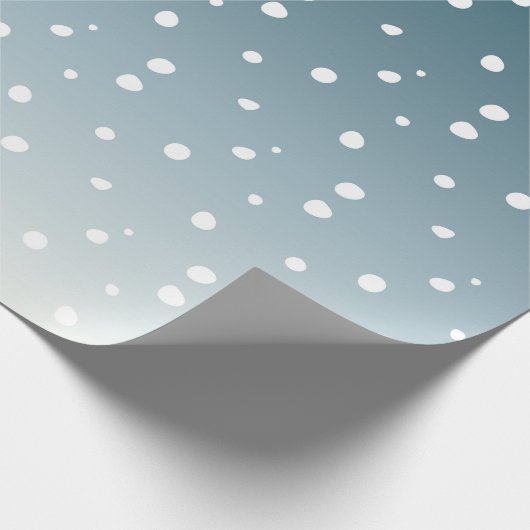 Weihnachts-Wrapping Paper mit Weihnachtsschneefloc Geschenkpapier (Ecke)