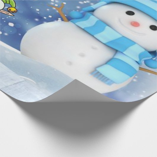 Weihnachts-Wrapping Paper Santa, Snowman Geschenkpapier (Ecke)