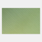 Weihnachts-Wrapping Paper Sheets tripes Green & Ta Geschenkpapier Set (Vorderseite)
