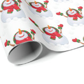 Weihnachts-Wrapping Paper Snowman Geschenkpapier (Rolleneckpunkt)