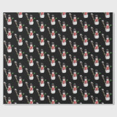 Weihnachts-Wrapping Paper Snowman Geschenkpapier (Flach)
