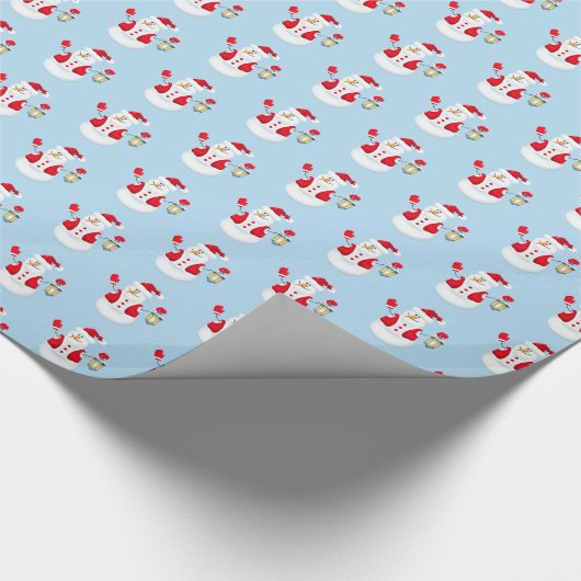 Weihnachts-Wrapping Paper Snowman Geschenkpapier (Ecke)