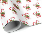 Weihnachts-Wrapping Papier Candy Canes Wrapping Pa Geschenkpapier (Rolleneckpunkt)