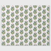 Weihnachts-Wrapping Papier Elf Pilz Geschenkpapier (Flach)