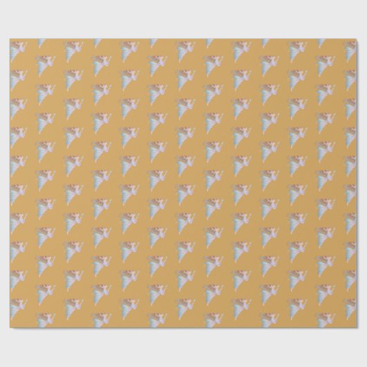 Weihnachts-Wrapping Papier-Engel Geschenkpapier (Flach)