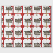 Weihnachts-Wrapping Papier froh Geschenkpapier (Flach)