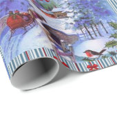 Weihnachts-Wrapping Papier Frohe Weihnachten Geschenkpapier (Rolleneckpunkt)