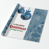 Weihnachts-Wrapping Papier Frohe Weihnachten Geschenkpapier (Ungerollt)