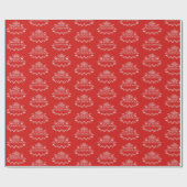 Weihnachts-Wrapping Papier-frohe Weihnachten Geschenkpapier (Flach)