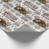 Weihnachts-Wrapping Papier Frohe Weihnachten Geschenkpapier (Ecke)