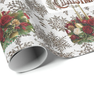 Weihnachts-Wrapping Papier Frohe Weihnachten Geschenkpapier