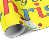 Weihnachts-Wrapping Papier Frohe Weihnachten Geschenkpapier (Rolleneckpunkt)