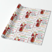 Weihnachts-Wrapping Papier Frohe Weihnachten Weihn Geschenkpapier (Ungerollt)