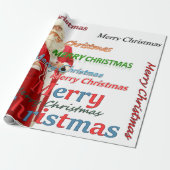 Weihnachts-Wrapping Papier Frohe Weihnachten Weihn Geschenkpapier (Ungerollt)
