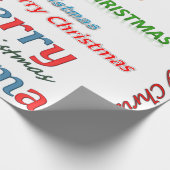 Weihnachts-Wrapping Papier Frohe Weihnachten Weihn Geschenkpapier (Ecke)
