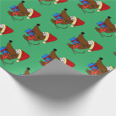 Weihnachts-Wrapping-Papier Geschenkpapier (Ecke)