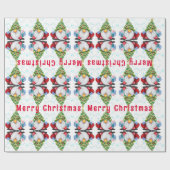 Weihnachts-Wrapping Papier Gnome mit Ihrem Geschen Geschenkpapier (Flach)