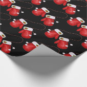 Weihnachts-Wrapping Papier Holiday Mittens Geschenkpapier (Ecke)