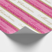 Weihnachts-Wrapping Papier-Imitat Glitzer gestrich Geschenkpapier (Ecke)