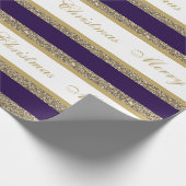 Weihnachts-Wrapping Papier-Imitat Glitzer gestrich Geschenkpapier (Ecke)