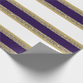 Weihnachts-Wrapping Papier-Imitat Glitzer gestrich Geschenkpapier (Ecke)