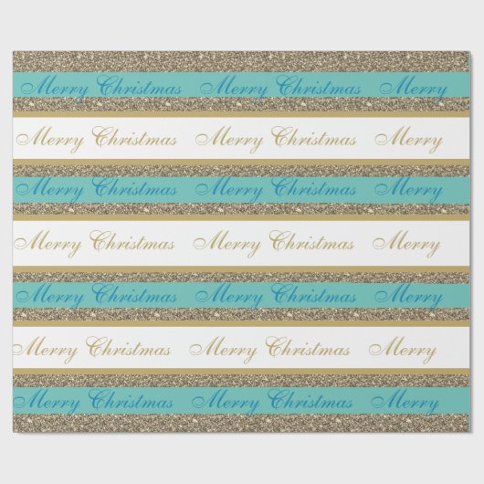 Weihnachts-Wrapping Papier-Imitat Glitzer gestrich Geschenkpapier (Flach)