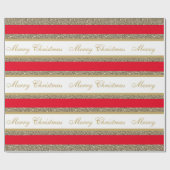 Weihnachts-Wrapping Papier-Imitat Glitzer gestrich Geschenkpapier (Flach)