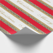 Weihnachts-Wrapping Papier-Imitat Glitzer gestrich Geschenkpapier (Ecke)