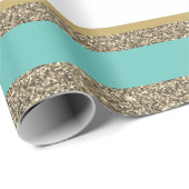 Weihnachts-Wrapping Papier-Imitat Glitzer gestrich Geschenkpapier (Rolleneckpunkt)