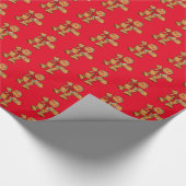Weihnachts Wrapping Papier-Lebkuchen Mann Wrapping Geschenkpapier (Ecke)