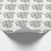 Weihnachts-Wrapping Papier-Ornamente Geschenkpapier (Ecke)