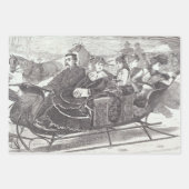 Weihnachts-Wrapping Papier SNOW, PARIS.. (Vorderseite 3)