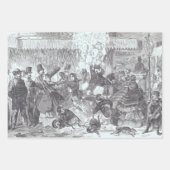 Weihnachts-Wrapping Papier SNOW, PARIS.. (Vorderseite)