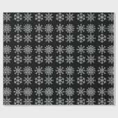 Weihnachts-Wrapping Papier Snowflakes Wrapping Pap Geschenkpapier (Flach)