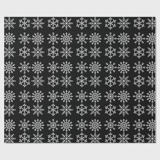 Weihnachts-Wrapping Papier Snowflakes Wrapping Pap Geschenkpapier (Flach)