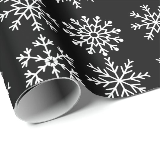 Weihnachts-Wrapping Papier Snowflakes Wrapping Pap Geschenkpapier (Rolleneckpunkt)
