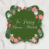 Weihnachts-Wrath-Mistletoe-Geschenk-Tag Geschenkanhänger (Rückseite)