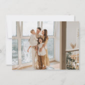 Weihnachts-Wreath-Freude-Feiertage-Fotokarte Dankeskarte (Rückseite)