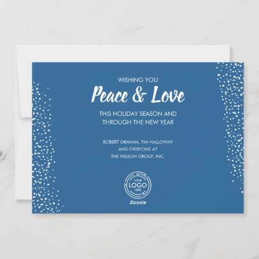 Weihnachts-Wreath-Geschäftsgrüße Feiertagskarte (Rückseite)