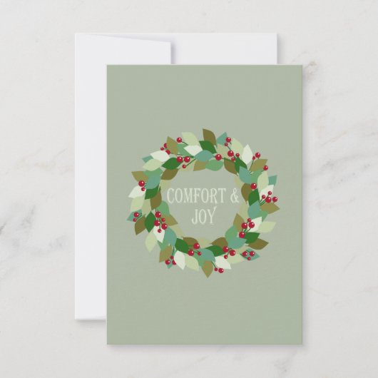 Weihnachts-Wreath-Komfort und Freude (Vorderseite)