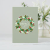 Weihnachts-Wreath-Komfort und Freude (Stehend Vorderseite)