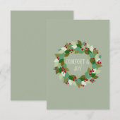 Weihnachts-Wreath-Komfort und Freude (Vorne/Hinten)